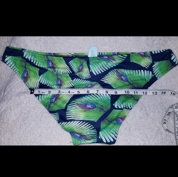 NWT Peacock Print & Navy Bikini - Picture 5 of 5
